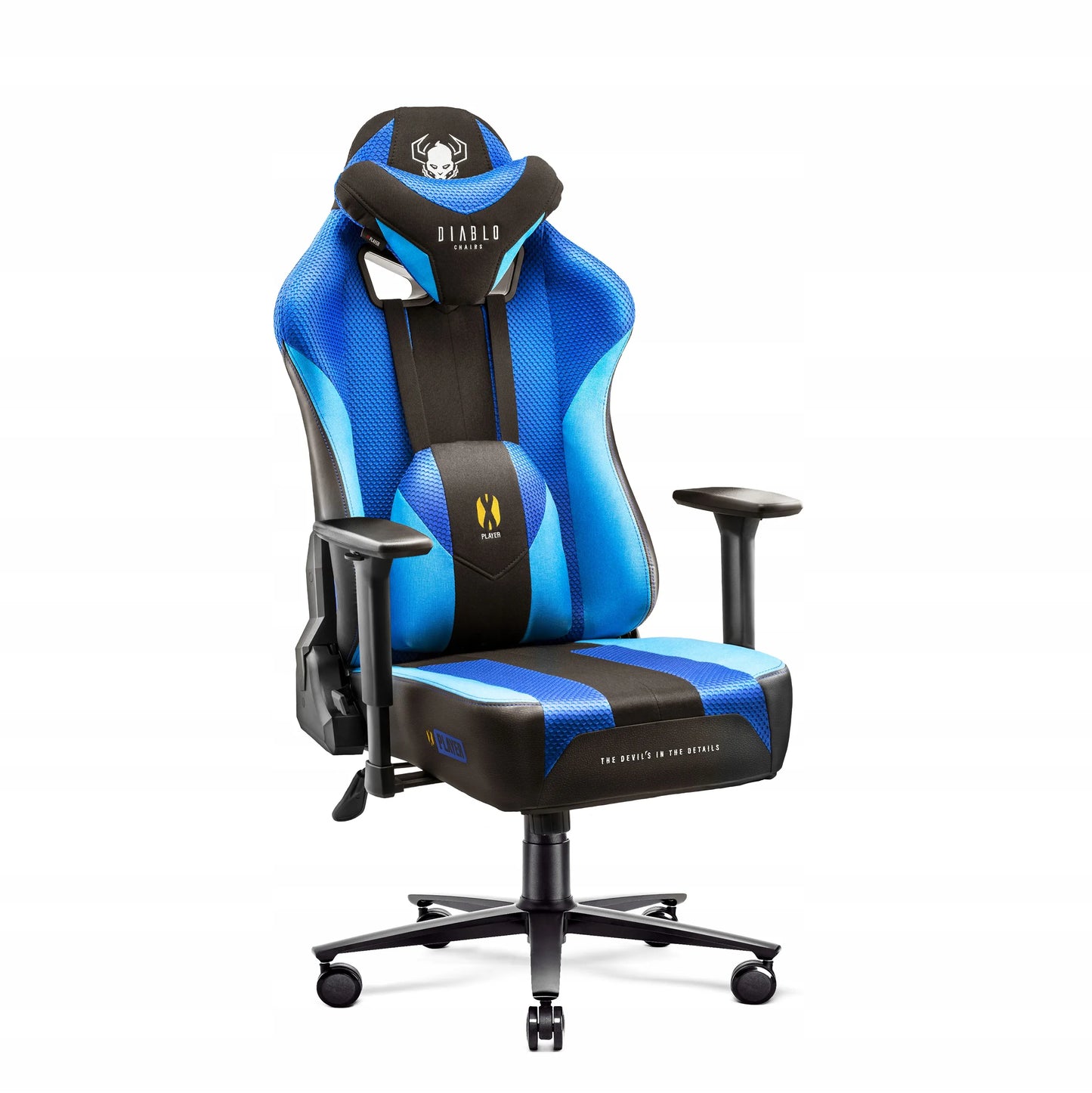 Medžiaginė žaidimų kėdė DIABLO X-Player 2.0 Normal Size, Frost Black