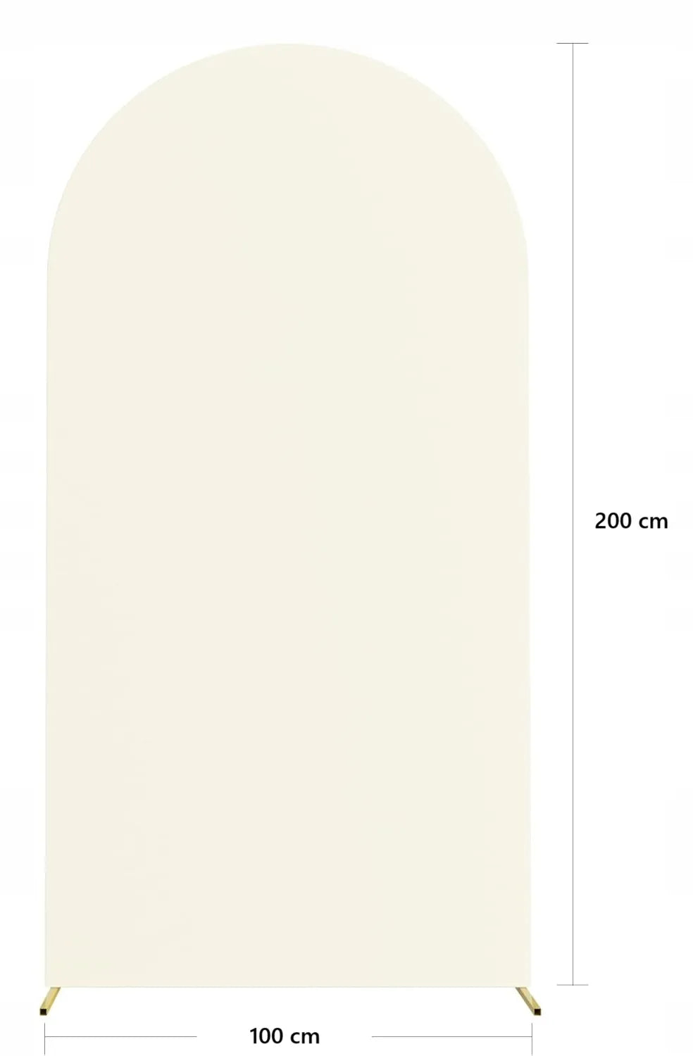 Medžiaginis užvalkalas arkai 200x100 cm, bežinis