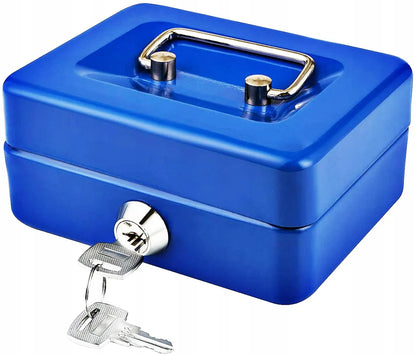 Mėlyna rakinama pinigų dėžutė „KNU-01 Blue“