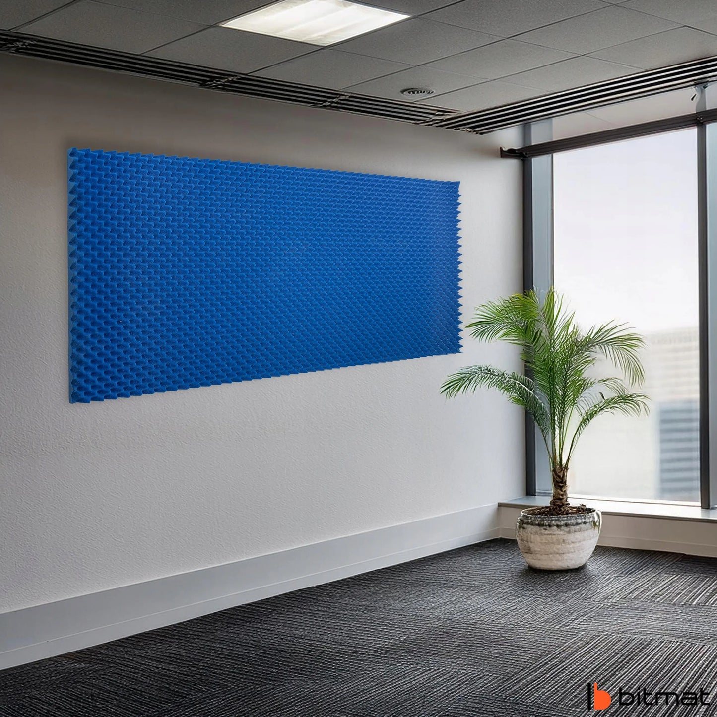 Mėlynas garsą sugerianti kempinė BITMAT FALA 200x100x4cm
