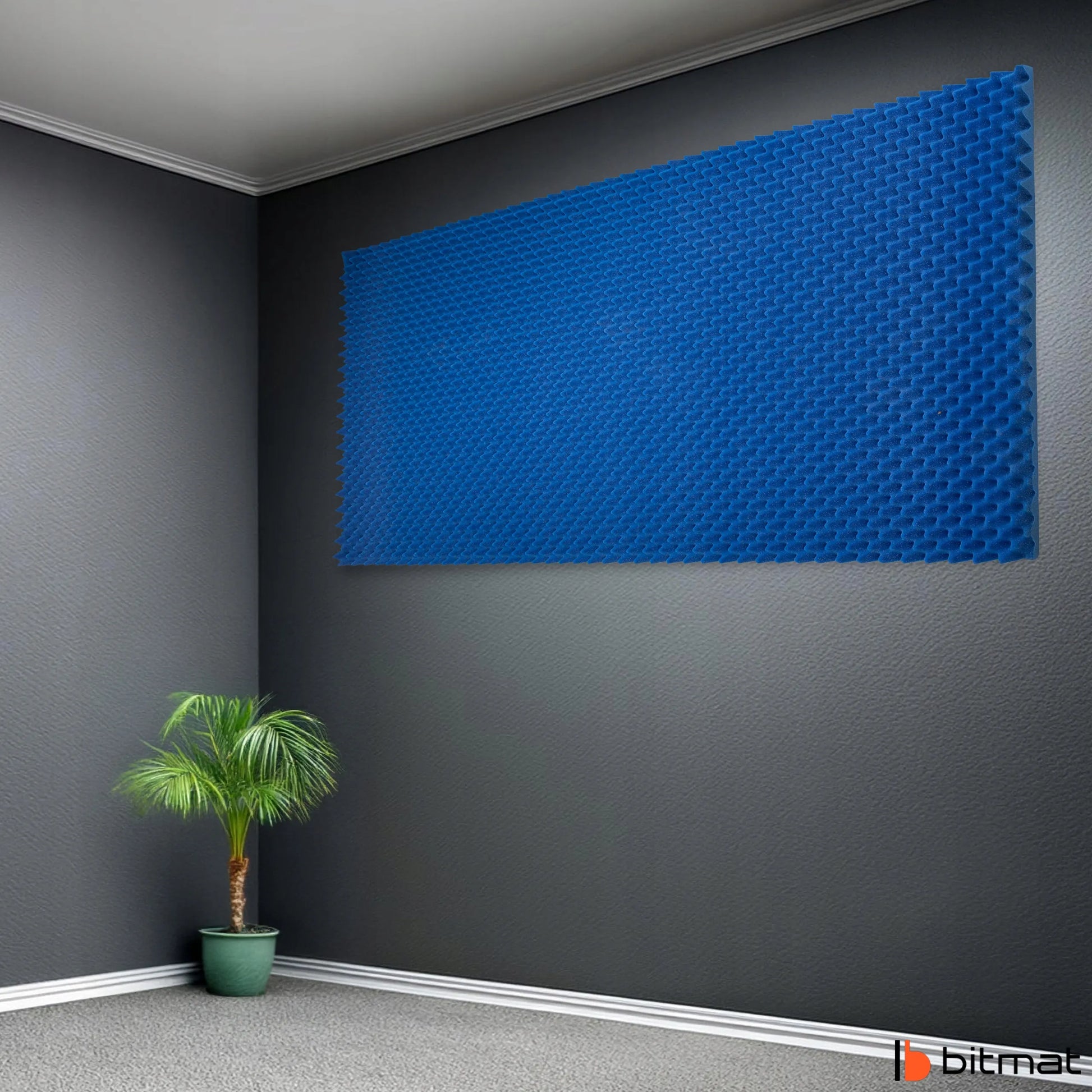 Mėlynas garsą sugerianti kempinė BITMAT FALA 200x100x4cm