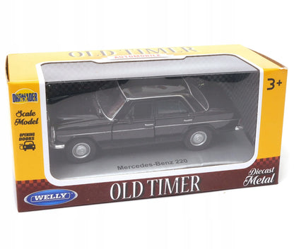 Mercedes-Benz 220 1:34–1:39 WELLY modelis, juodas