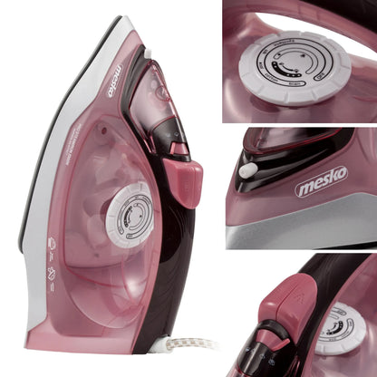 Mesko MS 5028 garinis lygintuvas, 2600 W, keraminis padas, savivalos funkcija, ANTI-DRIP, ANTI-CALC