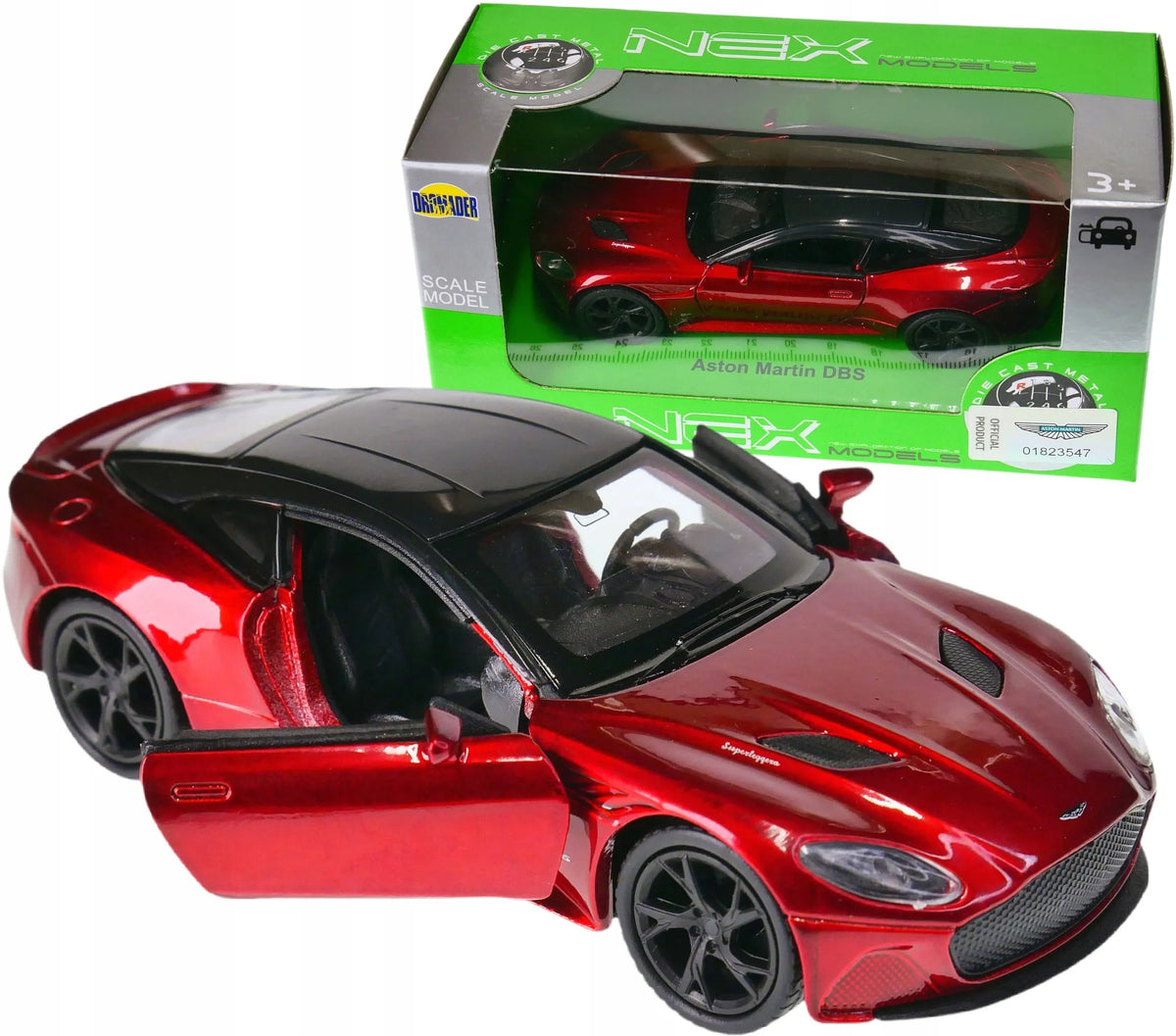 Metalinis „Aston Martin DBS“ modelis, 1:34–1:39 mastelis, Welly Nex