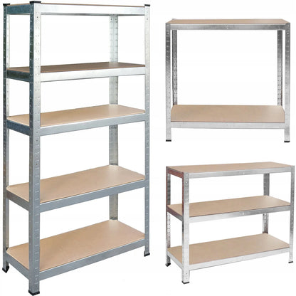 Metalinis sandėlio stelažas 180 x 100 x 50 cm Humberg 4849