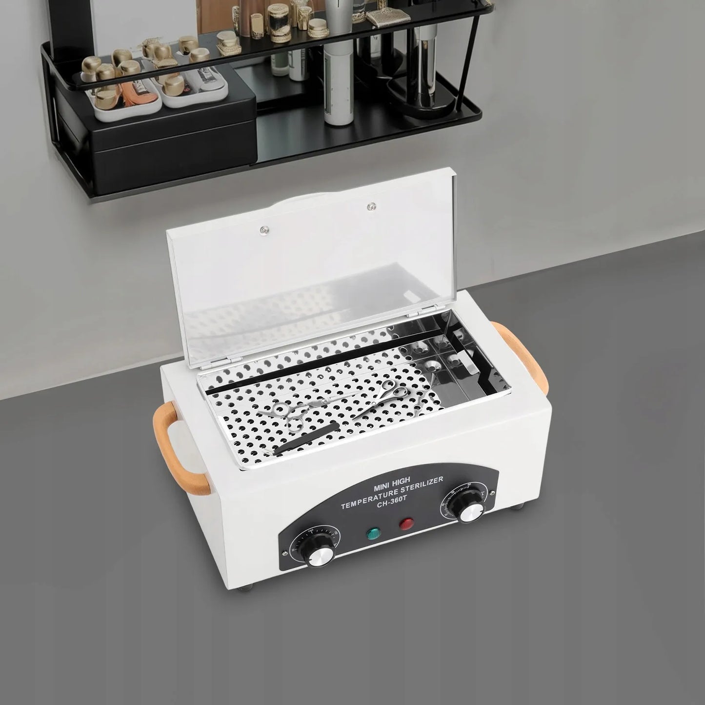Metalinių įrankių sterilizatorius Soulima 300W 220V, temperatūros reguliavimas 0-60 min, 2L talpa