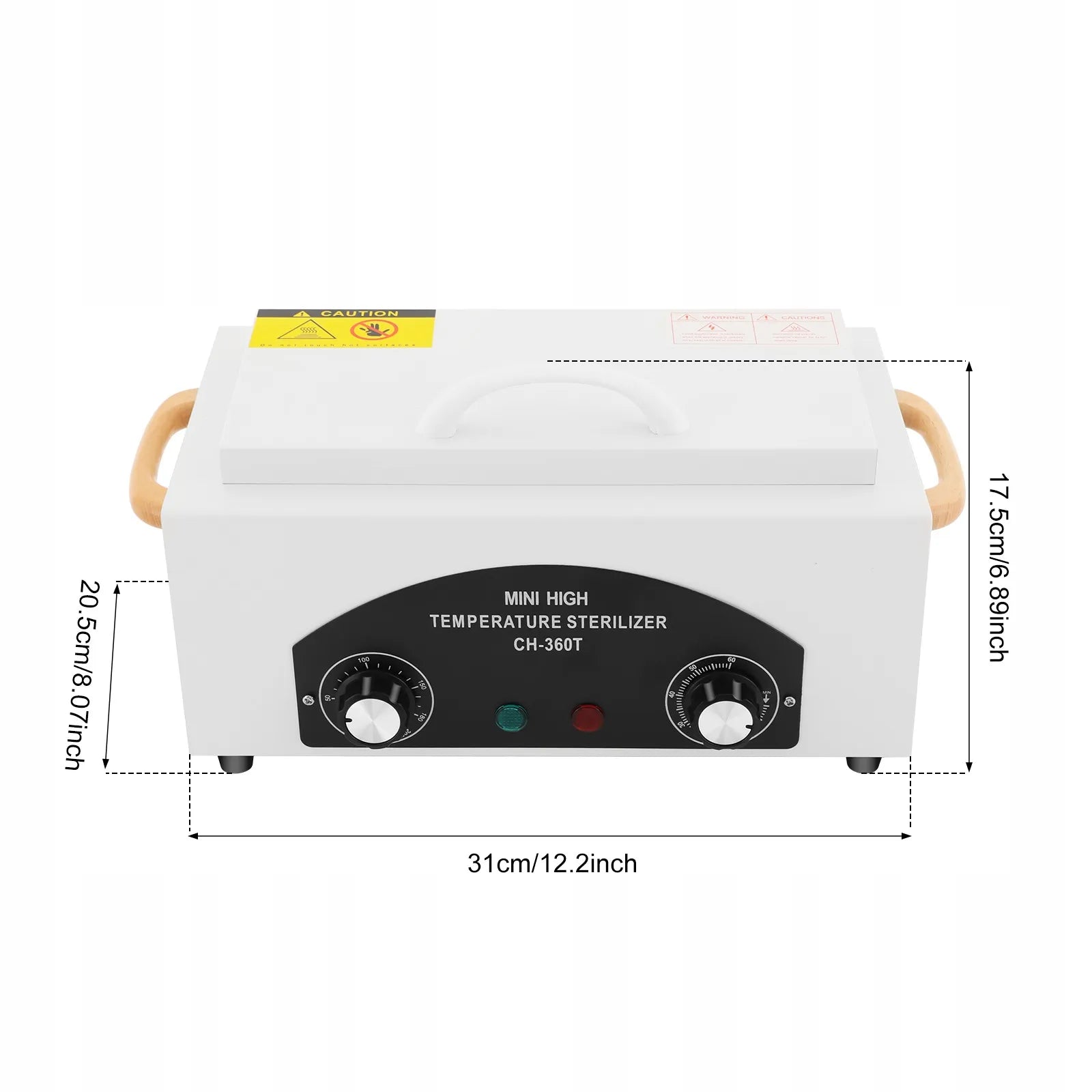 Metalinių įrankių sterilizatorius Soulima 300W 220V, temperatūros reguliavimas 0-60 min, 2L talpa