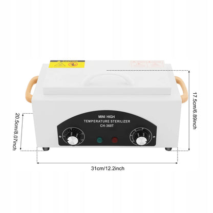 Metalinių įrankių sterilizatorius Soulima 300W 220V, temperatūros reguliavimas 0-60 min, 2L talpa