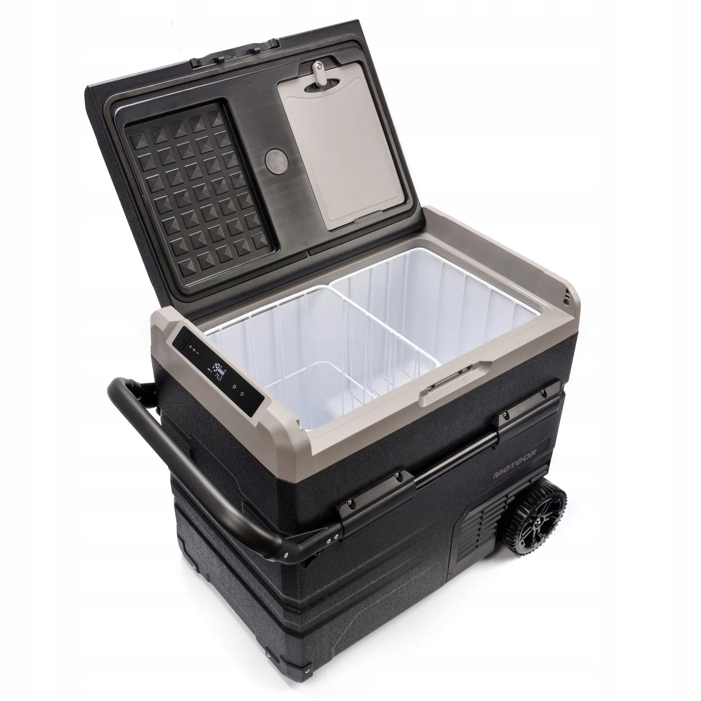 Meteor TSW60 kompresorinis nešiojamas šaldytuvas, skirtas piknikui ir žvejybai, Bluetooth, 60 l