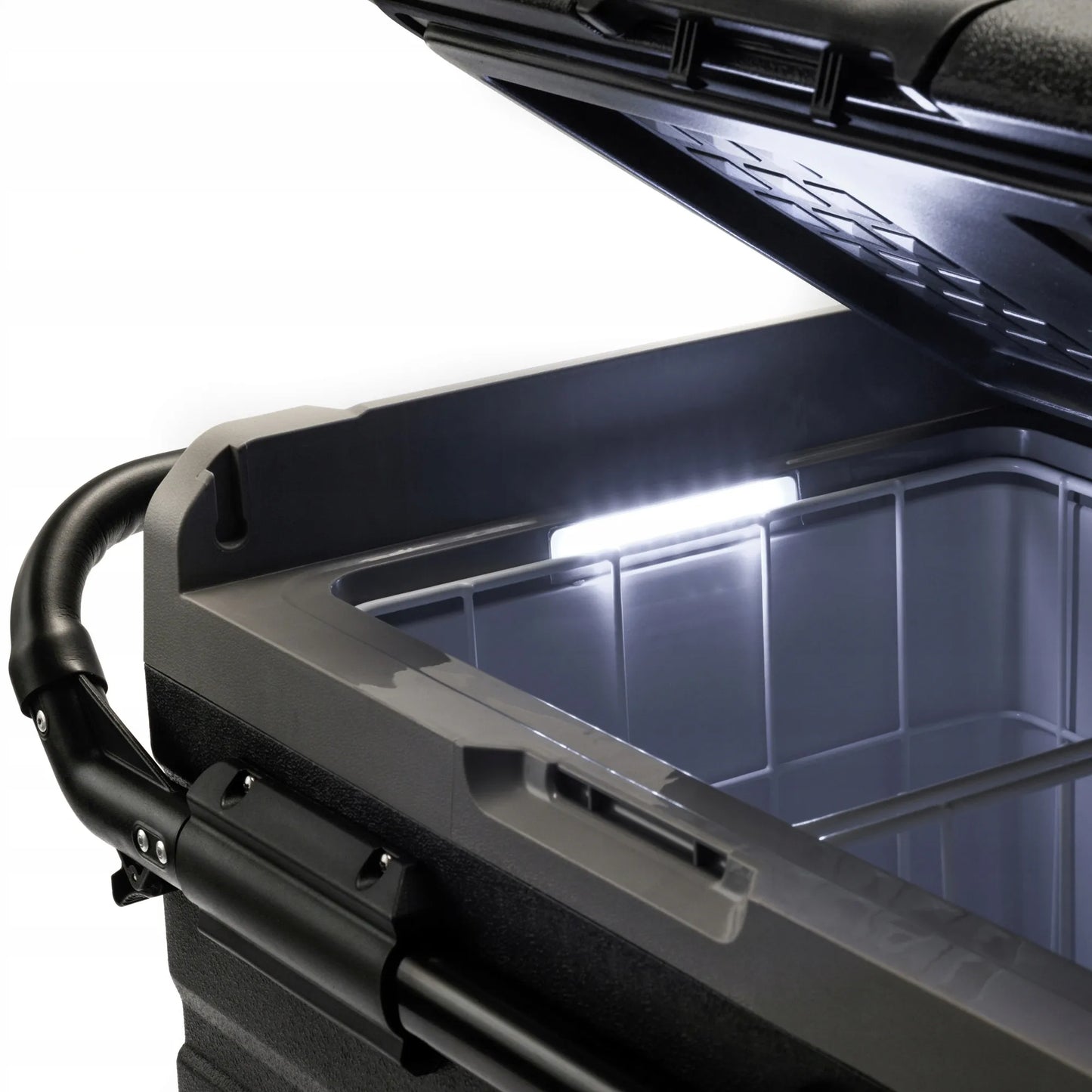 Meteor TSW60 kompresorinis nešiojamas šaldytuvas, skirtas piknikui ir žvejybai, Bluetooth, 60 l
