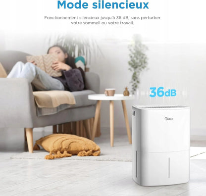 „Midea“ MDD0Z-12DEN7-QA3 oro sausintuvas „Anti-Mould“, 12 l/24 val., išmanusis