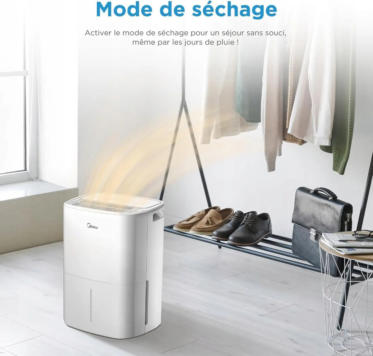 „Midea“ MDD0Z-12DEN7-QA3 oro sausintuvas „Anti-Mould“, 12 l/24 val., išmanusis