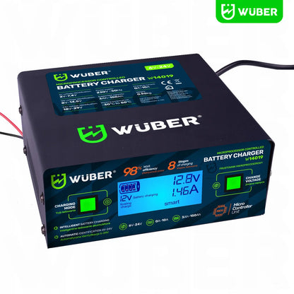 Mikroprocesorinis įkroviklis 6/8/12/14/16/24 V Wuber 10 A