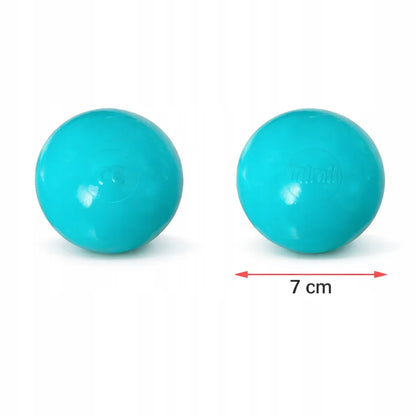 „Mimii“ kamuoliukai sausam baseinui, 150 vnt., 7 cm, balti perliniai