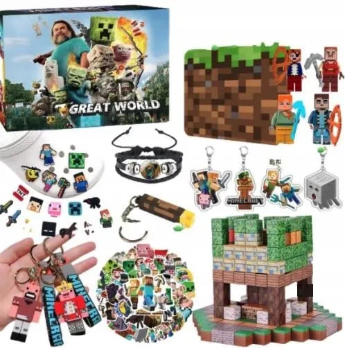 „Minecraft“ advento kalendorius, 24 langeliai, žaisliukai – dovana vaikui