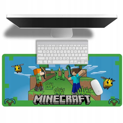 Minecraft pelės kilimėlis, itin didelis, 80x35 cm - licencijuotas produktas