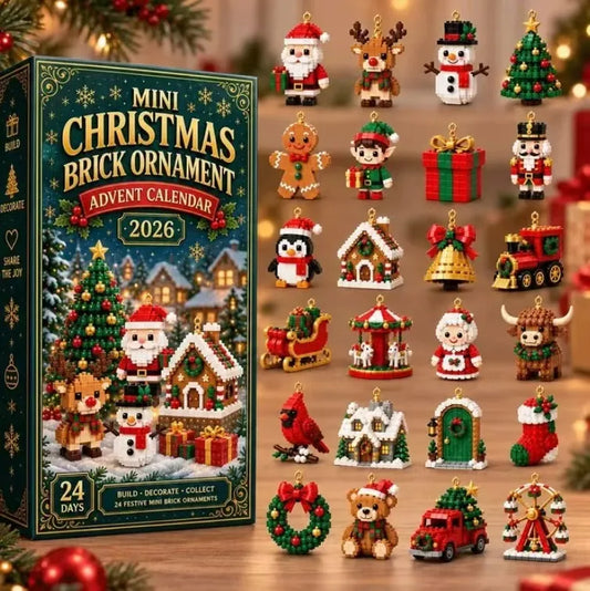 „Mini Christmas Brick“ 24 dienų advento kalendorius – kalėdinis miestelis, staigmenų rinkinys
