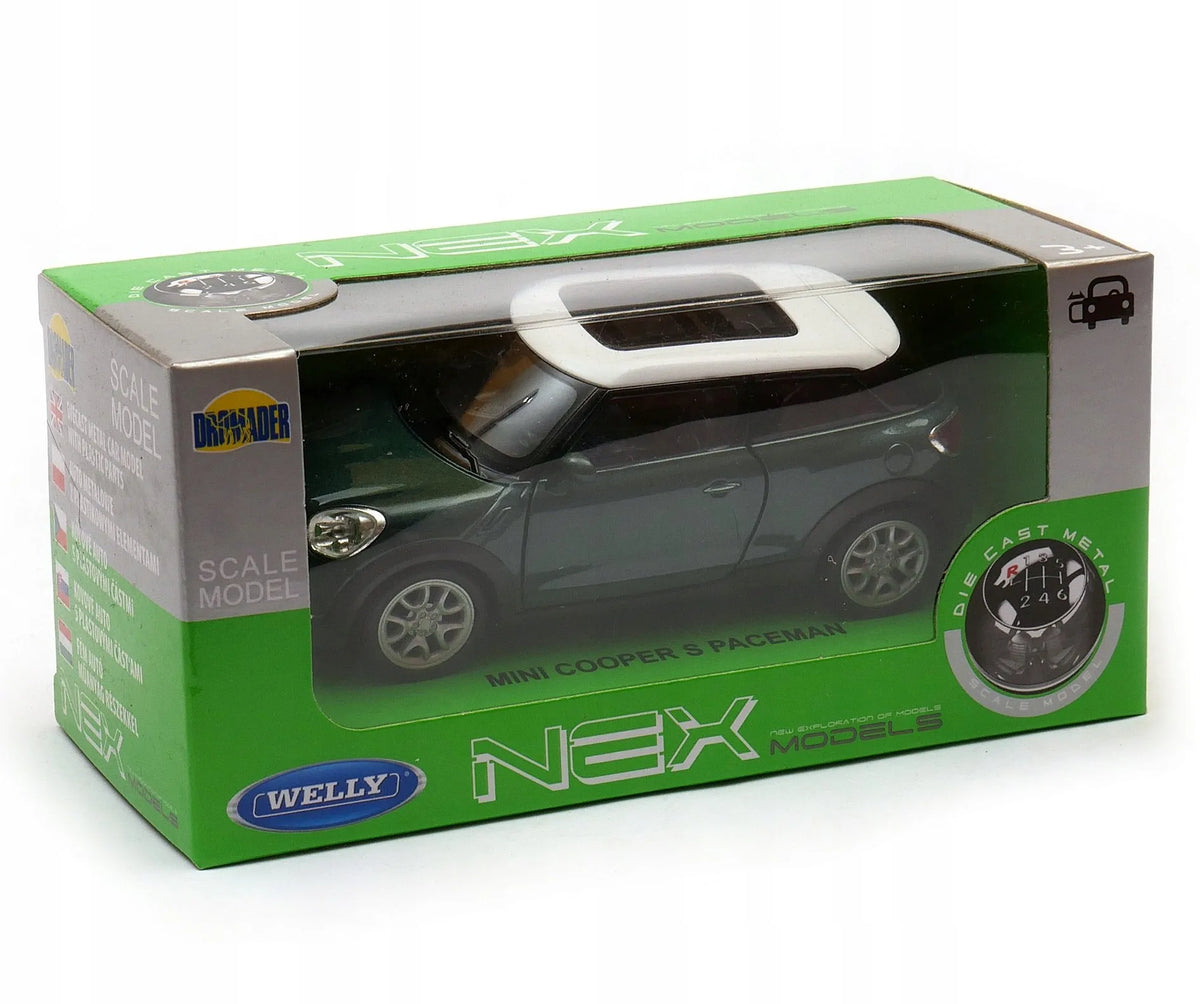 Mini Cooper S Paceman 1:34–39 WELLY modelis, žalias