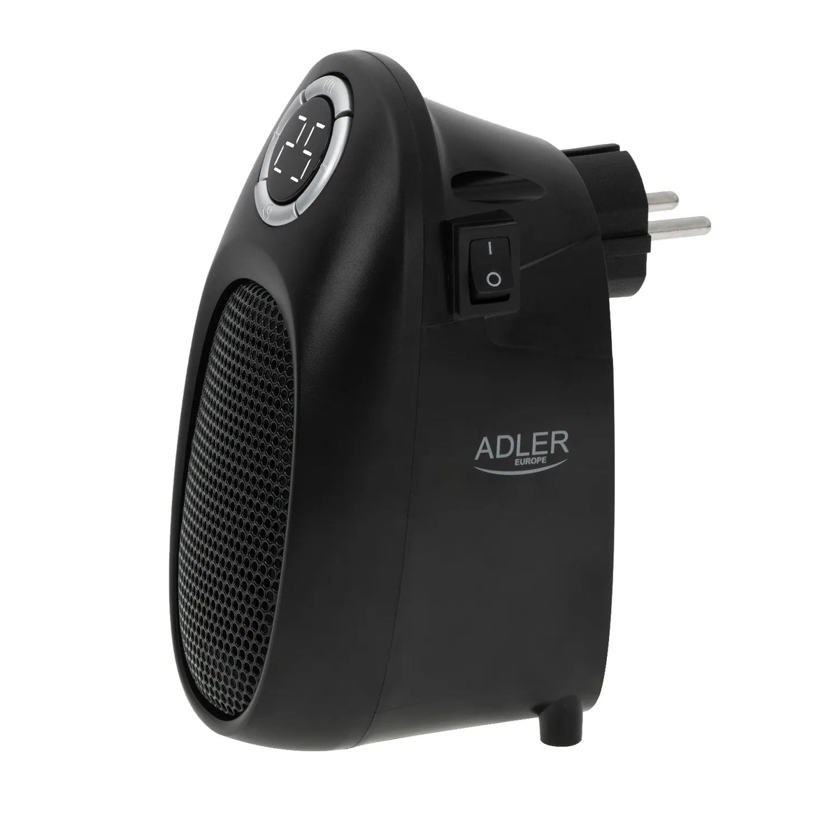 MINI ELEKTRINIS ŠILDYTUVAS ADLER MINI 7726 TERMOVENTILIATORIUS ŠILDYKLĖ SU LAIKMAČIU IR REGULIAVIMU