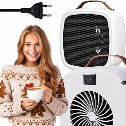 Mini elektrinis šildytuvas Alogy, 500W, baltas