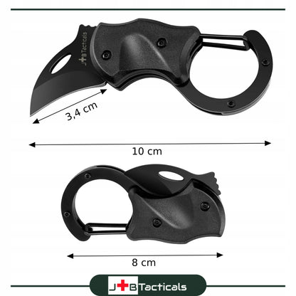 Mini kišeninis peilis taktinio stiliaus su karabinu JB TACTICALS JB-17