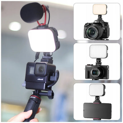 Mini LED studijinė lempa 6500K Ulanzi VL-100C + "cold shoe" jungtis priedams