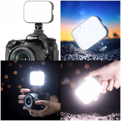 Mini LED studijinė lempa 6500K Ulanzi VL-100C + "cold shoe" jungtis priedams