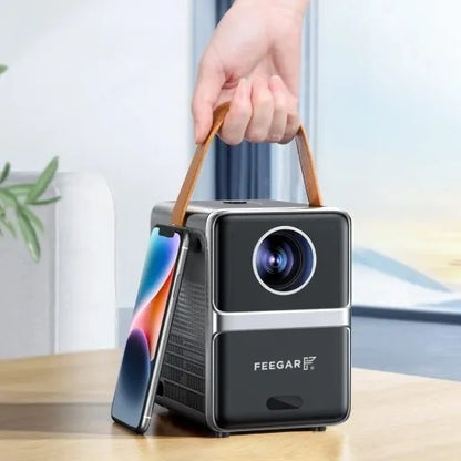 Mini projektorius Feegar SHOW LED TV nešiojamas su WiFi 5G Bluetooth ir fokusavimo funkcija