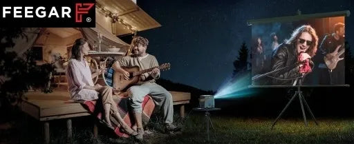 Mini projektorius Feegar SHOW LED TV nešiojamas su WiFi 5G Bluetooth ir fokusavimo funkcija