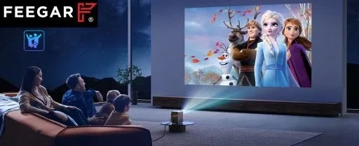 Mini projektorius Feegar SHOW LED TV nešiojamas su WiFi 5G Bluetooth ir fokusavimo funkcija