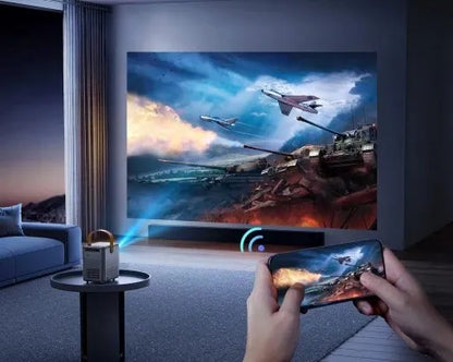 Mini projektorius Feegar SHOW LED TV nešiojamas su WiFi 5G Bluetooth ir fokusavimo funkcija