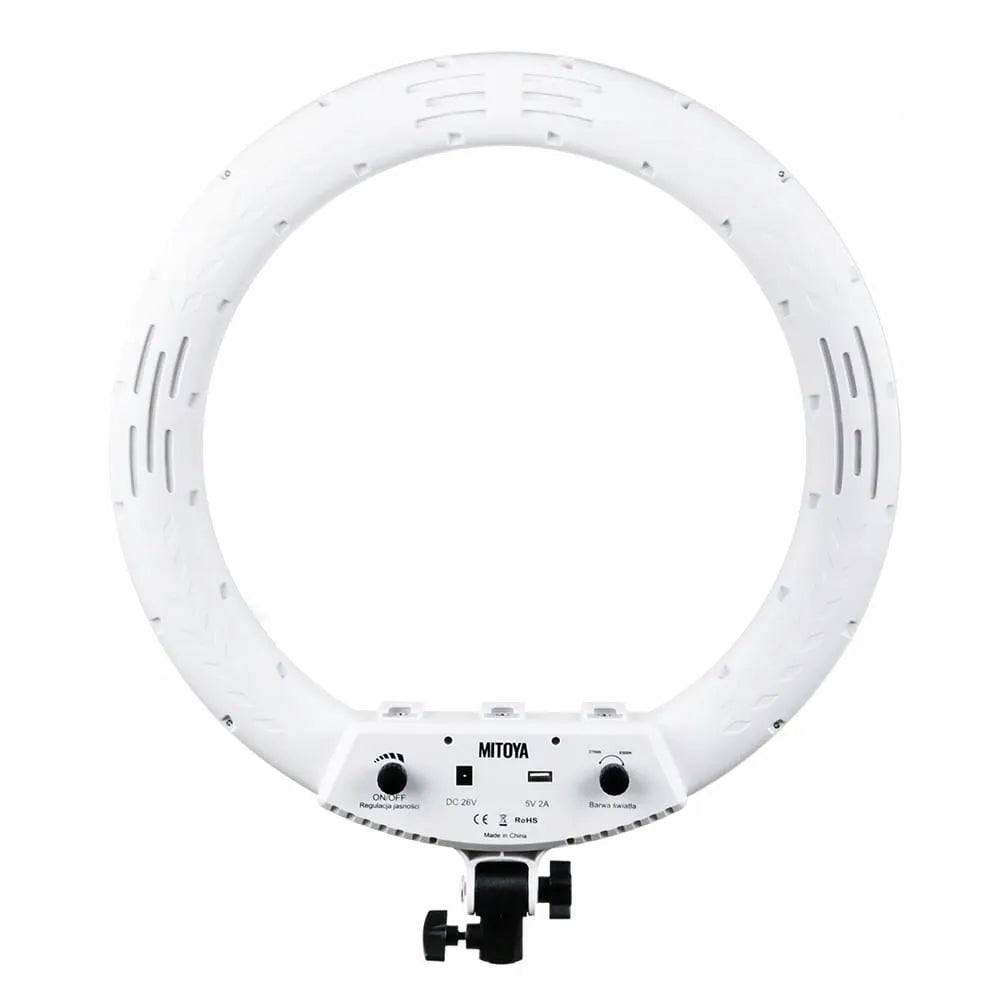 MITOYA MTY-18C kosmetologinė žiedinė lempa 50 W + trikojis 70-215 cm