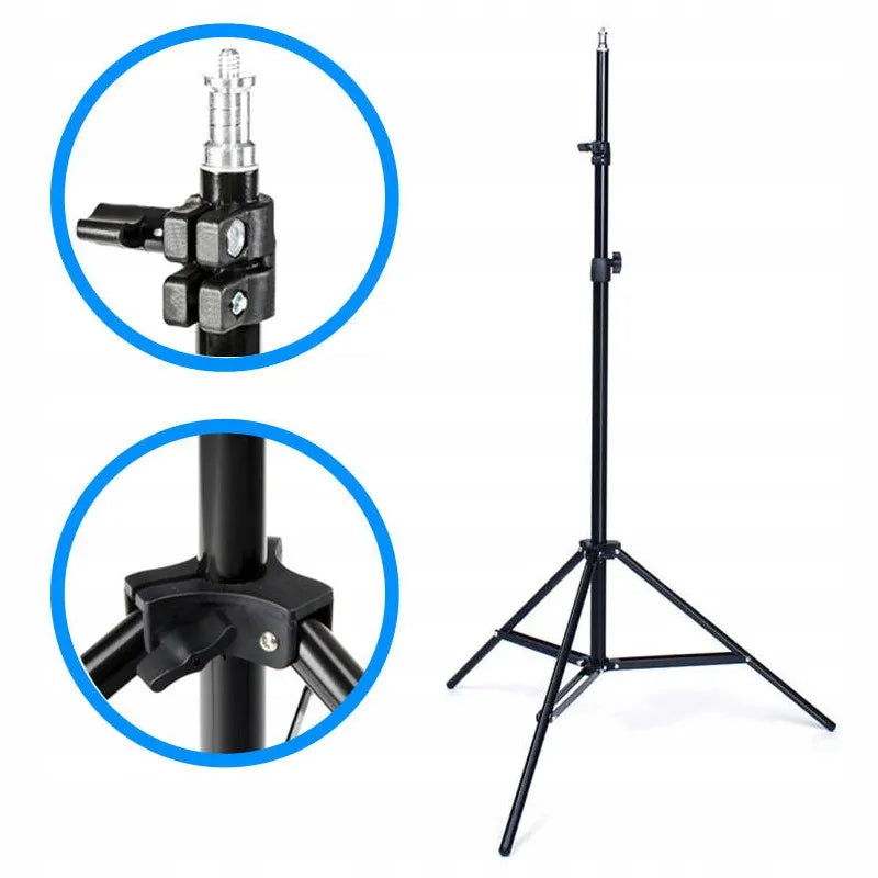 MITOYA MTY-18C kosmetologinė žiedinė lempa 50 W + trikojis 70-215 cm