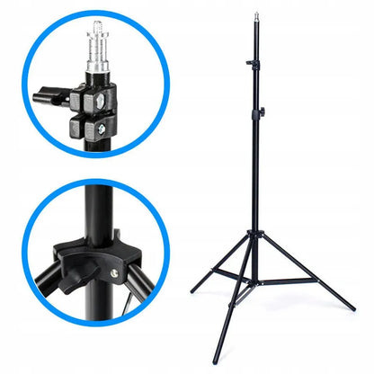MITOYA MTY-18C kosmetologinė žiedinė lempa 50 W + trikojis 70-215 cm