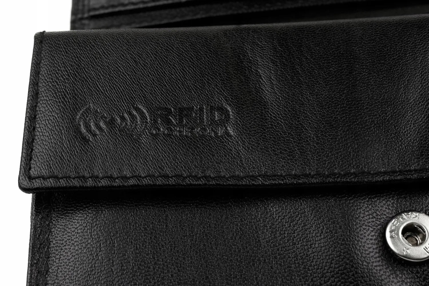 Moteriška odinė „Beltimore“ piniginė su RFiD, didelė, juoda