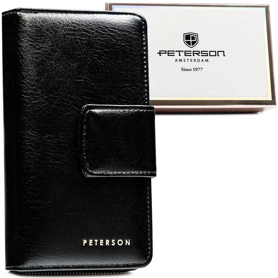 Moteriška piniginė Peterson PTN 008-HF juoda