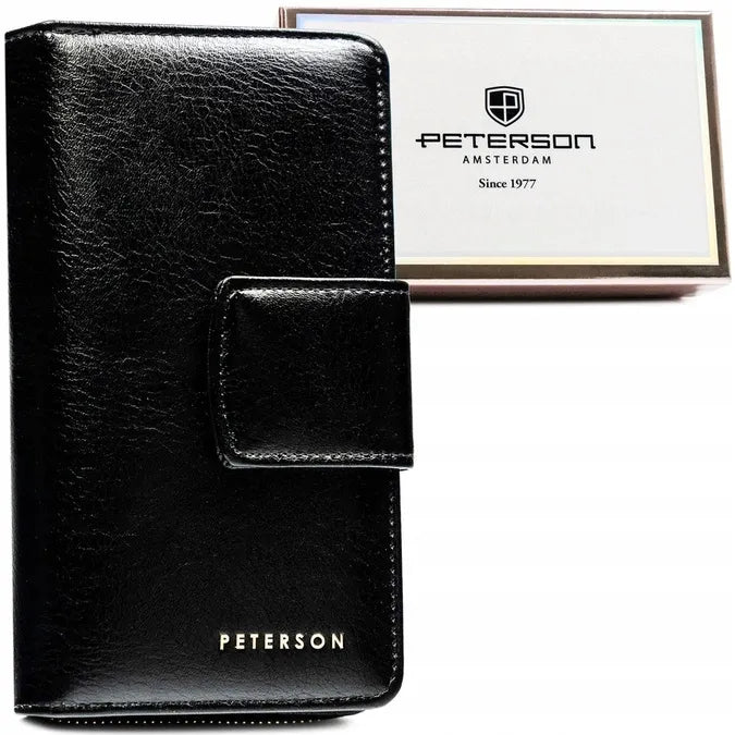 Moteriška piniginė Peterson PTN 008-HF juoda