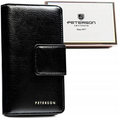Moteriška piniginė Peterson PTN 008-HF juoda