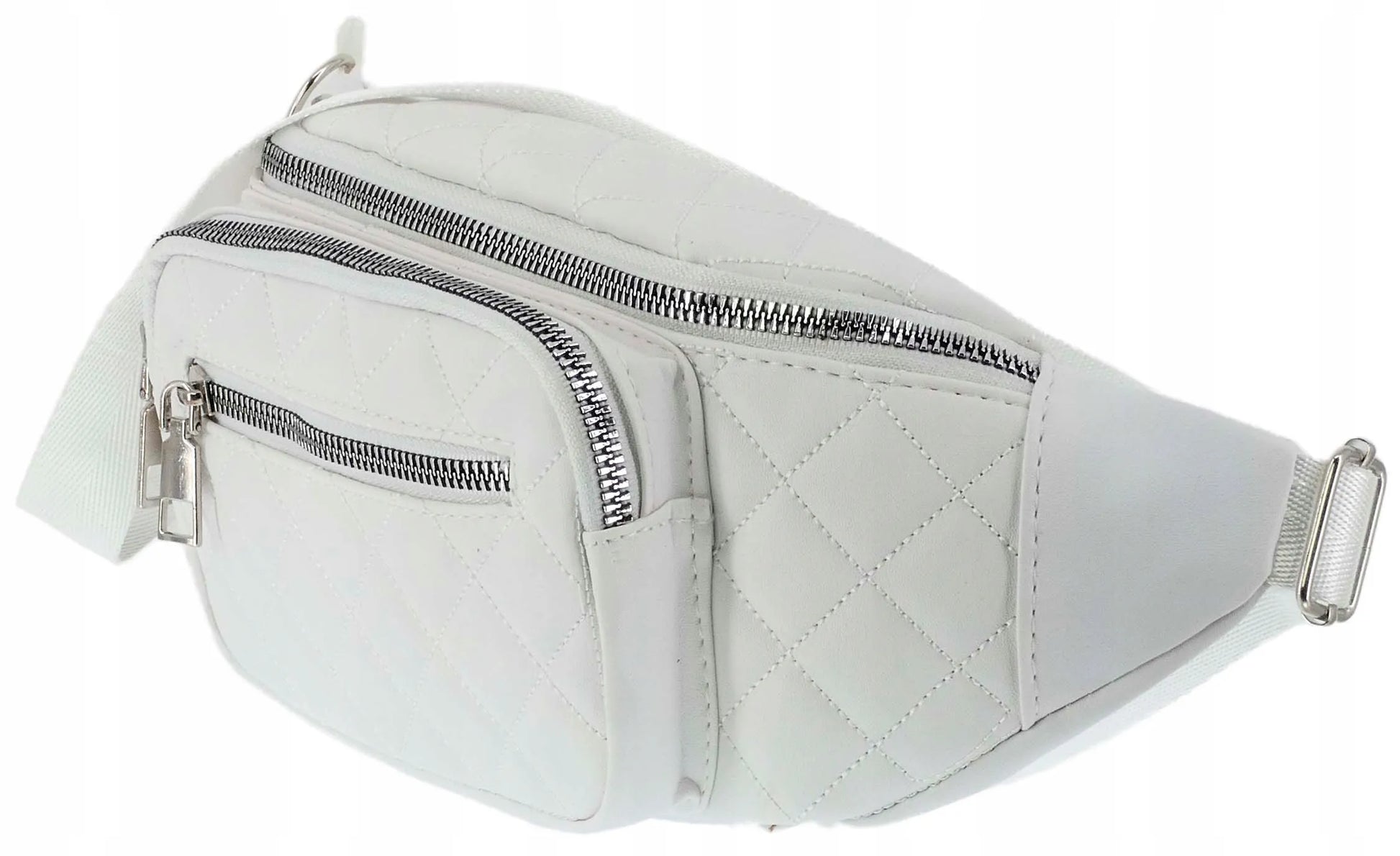MOTERIŠKAS JUOSMENS KREPŠYS CAMBELL BALTAS DYGSNIUOTAS CROSSBODY