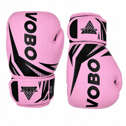 Moteriškos „VoBo“ bokso pirštinės treniruotėms ir sparingams, 14 oz, rožinės, A15
