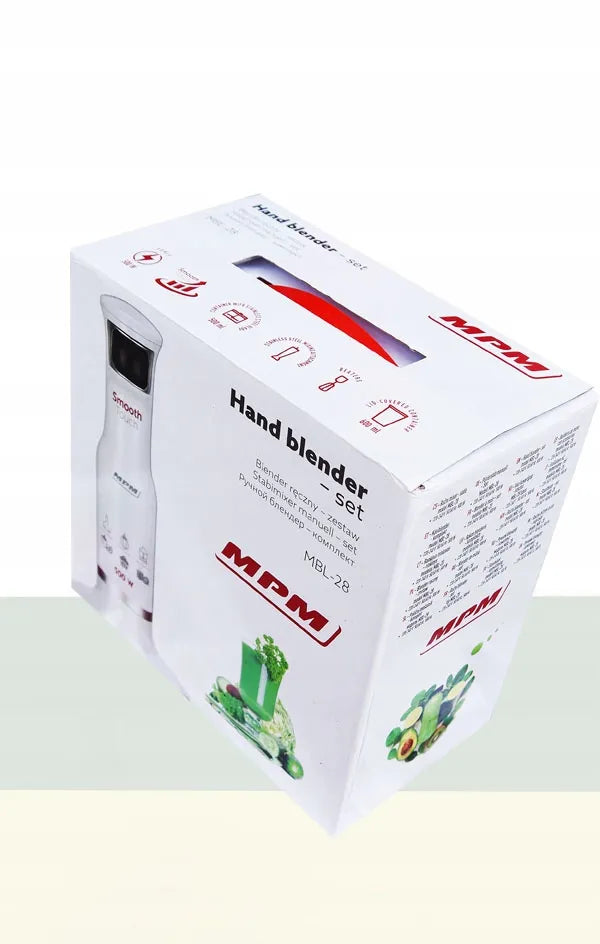 MPM MBL-28 rankinis trintuvas, baltas, 500 W, 0,6 l