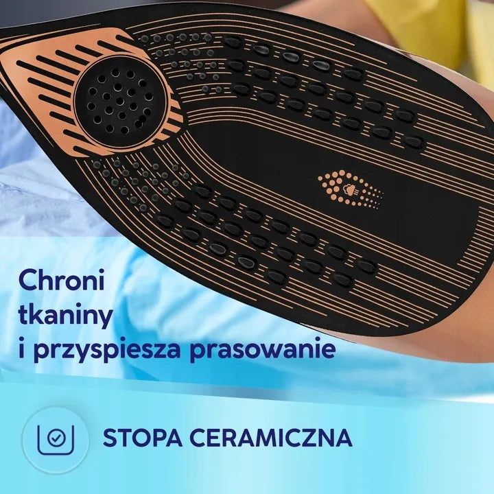 MPM MZE-30 garinis lygintuvas su keraminiu padu ir garų generatoriumi, 3500 W