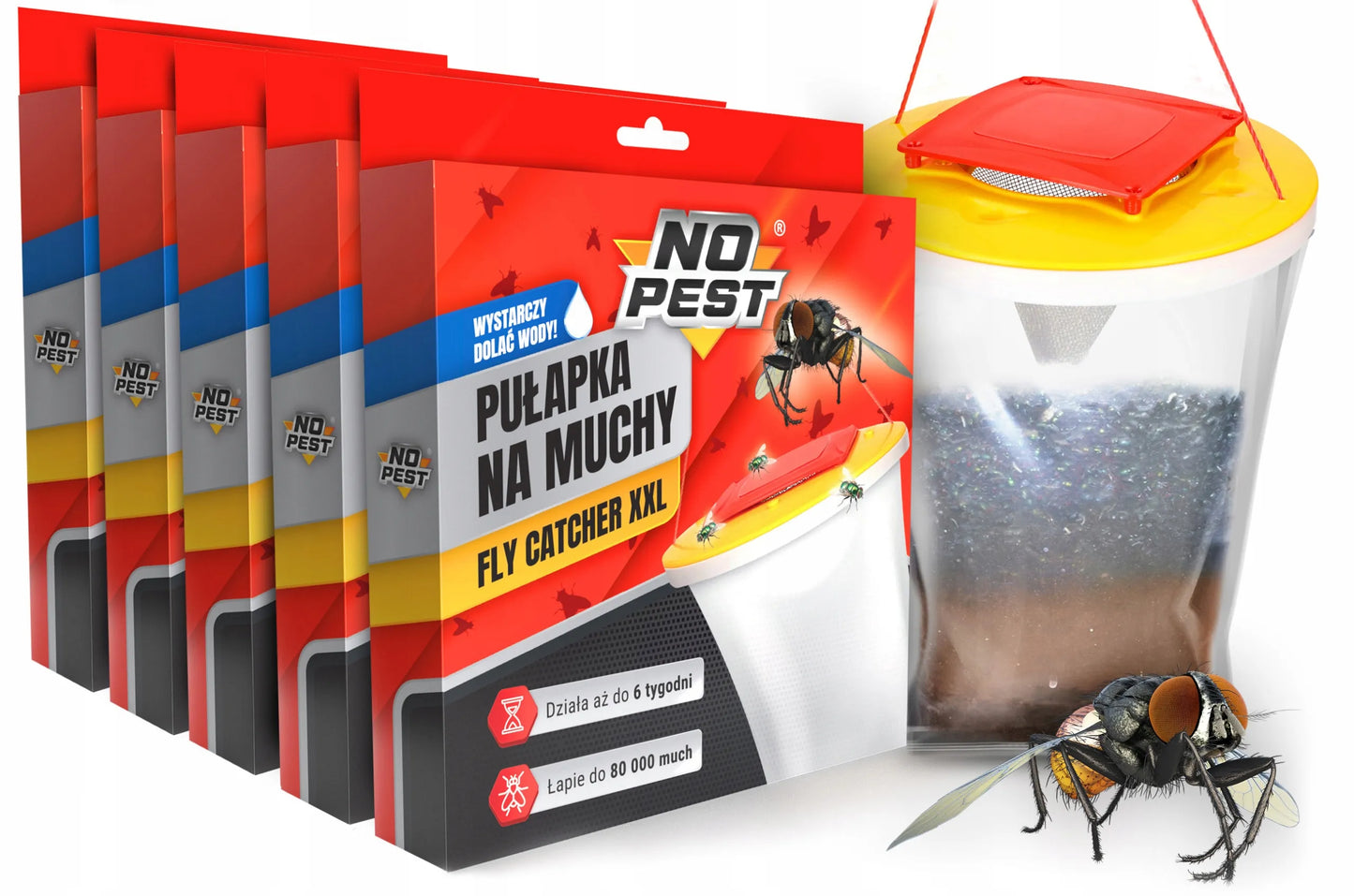 Musės gaudyklė, priemonė, maišas musėms, uodams, „No Pest Fly Catcher“ (5 vnt.)