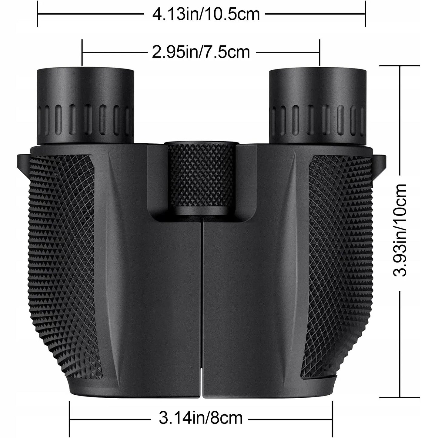 Neperšlampami žiūronai ZOOM 10x25 BAK-4 medžioklei, kelionėms, dienai ir nakčiai HD