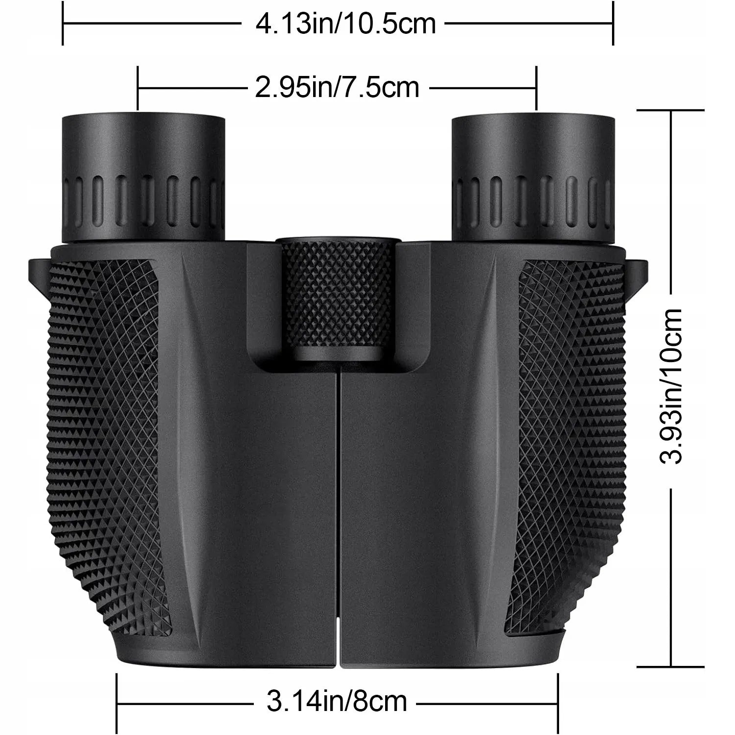 Neperšlampami žiūronai ZOOM 10x25 BAK-4 medžioklei, kelionėms, dienai ir nakčiai HD
