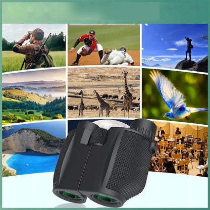 Neperšlampami žiūronai ZOOM 10x25 BAK-4 medžioklei, kelionėms, dienai ir nakčiai HD