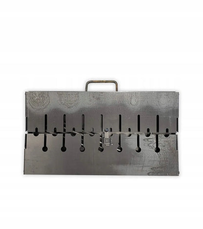 Nešiojama anglinė metalinė kepsninė-lagaminas 2 mm