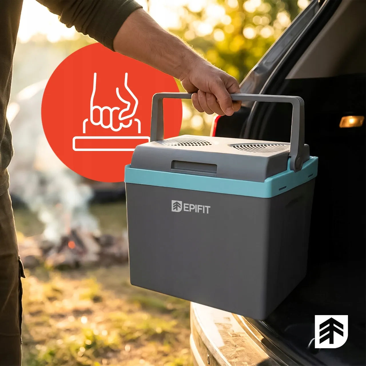Nešiojamas automobilinis šaltkrepšis Epifit MasterCold-25L, 25l, šaldymas ir šildymas, 12V/230V