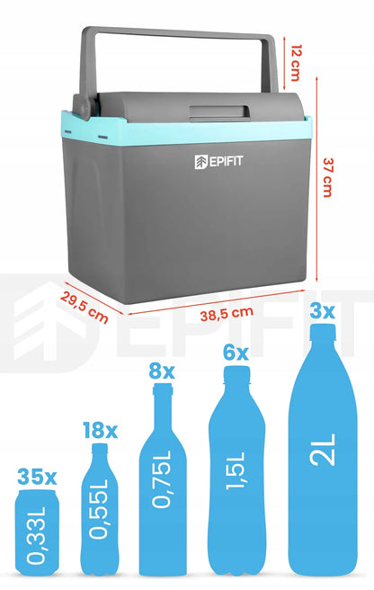 Nešiojamas automobilinis šaltkrepšis Epifit MasterCold-25L, 25l, šaldymas ir šildymas, 12V/230V
