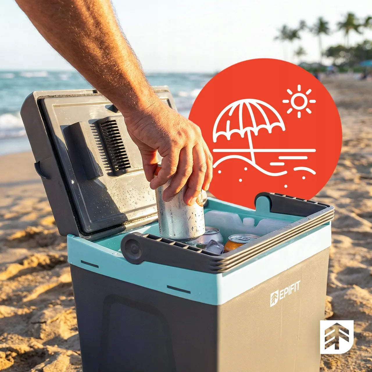 Nešiojamas automobilinis šaltkrepšis Epifit MasterCold-25L, 25l, šaldymas ir šildymas, 12V/230V